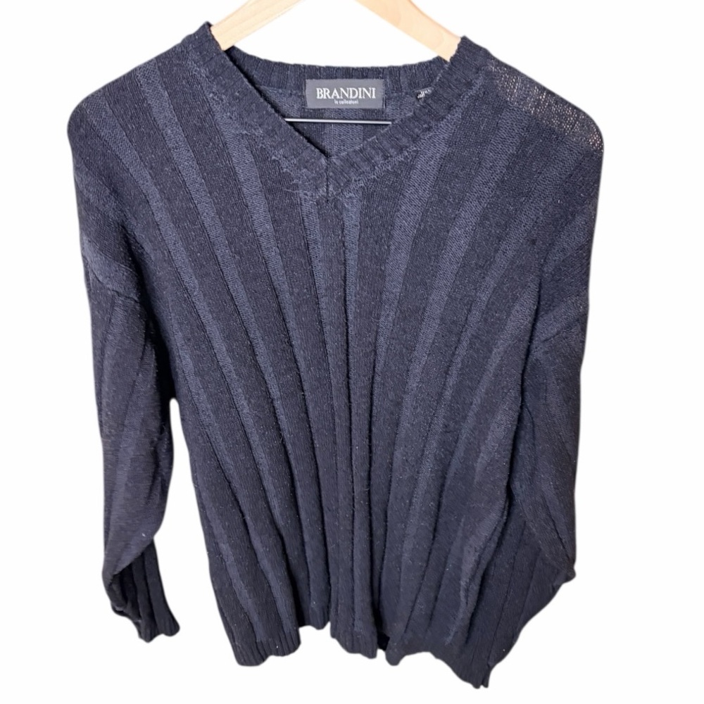 Brandini Women's Navy V-Neck Sweater